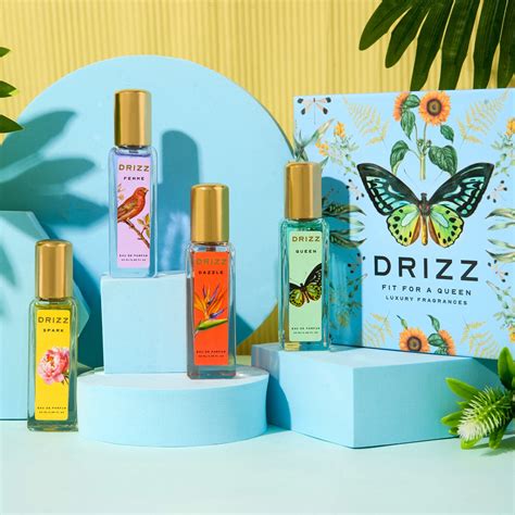 DRIZZ Fit for a Queen Luxury Women Eau De Parfum Gift Set 4x20ml for W