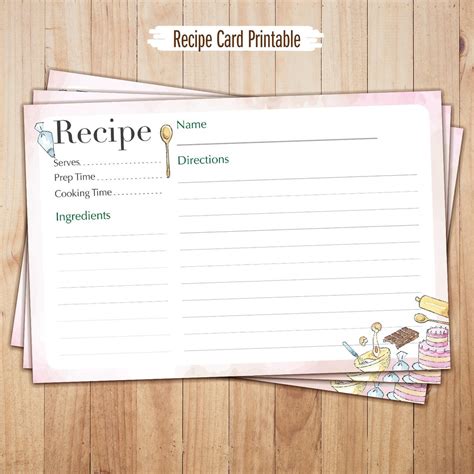 Image result for Printing Recipe Cards On Computer
