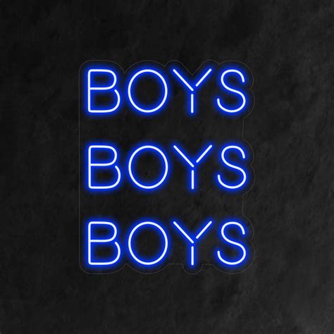 Fun Vibes Only: Boys Boys Boys Neon Sign | The Art Neon