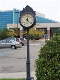 Courtyard post Clock - 19th District Court - Dearborn, Michigan - Town ...
