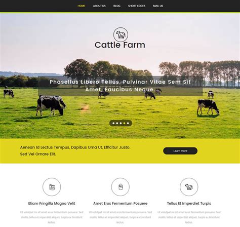 农牧场类网站页面模板下载 - IT书包