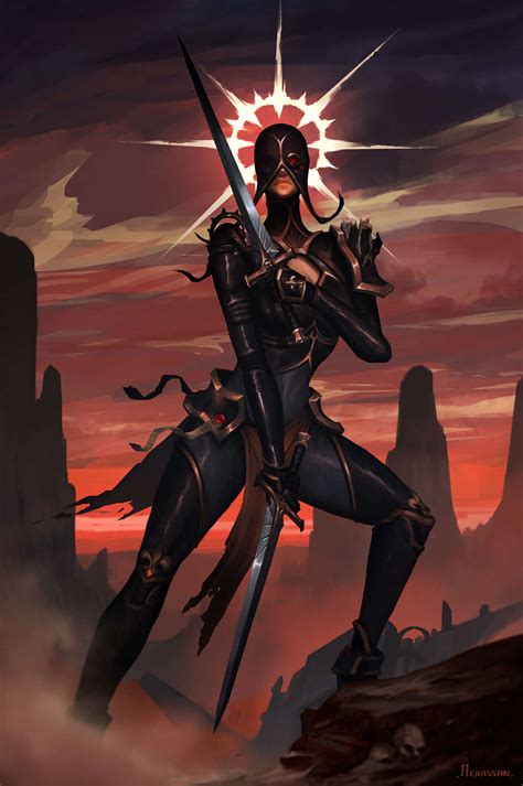 Death Cult Assassin - Art by Guillaume Bougeard - 40K Gallery