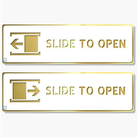 Vertical Root Inc® Premium WHITE GOLD Finish Acrylic SLIDE TO OPEN DOOR ...