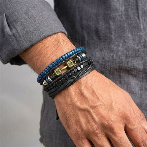 Buy Now Premium Leather Bracelet - ROGUEFIT - 4 Pcs Genuine Leather ...