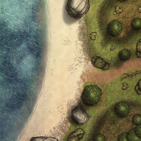 @runebear_cartography on Instagram: "Lake shore Battlemap! Surely there are no ancient monsters ... - shore of dreams dnd map