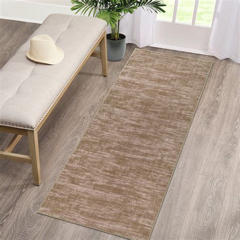 Garvee 2'3" x 8' Modern Solid Hallway Runner Rug Soft Low-Pile Non-Slip ...