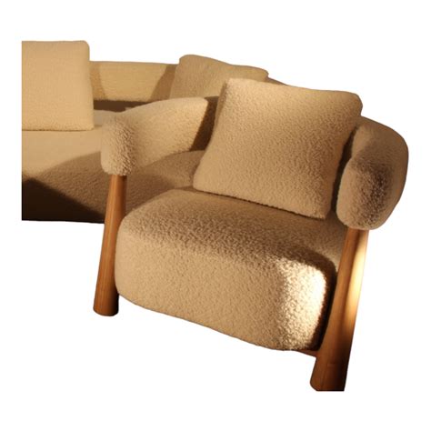 Faber 1 Seater Oak Wood Sofa – Nismaaya Decor