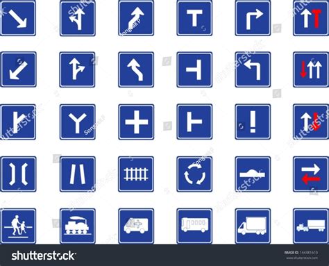 Blue Road Signs