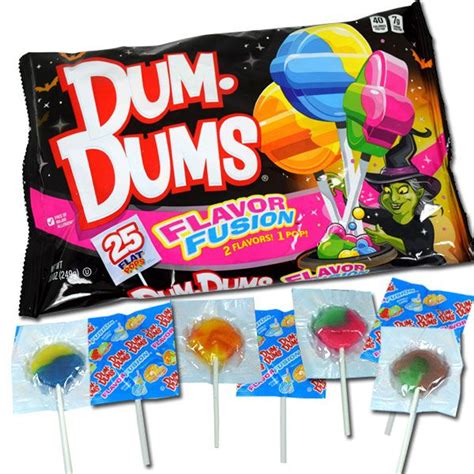Dum Dums Flavor Fusion Halloween Flat Pops 7.1oz - 12ct – I Got Your Candy