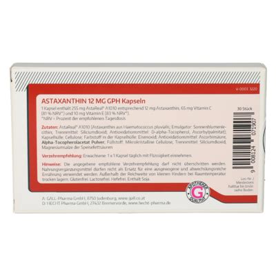 Astaxanthin 12 mg GPH Capsules [5301605]-Gall-Pharma GmbH-Online-Shop