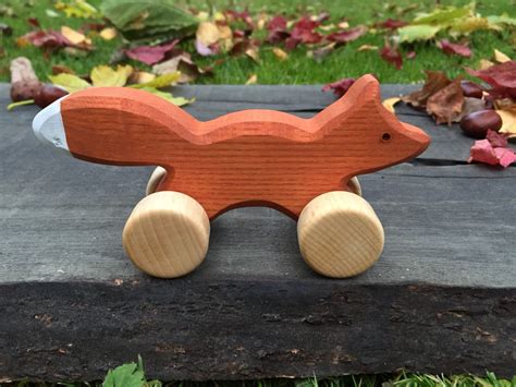 Small Wooden Toy Fox kids gift baby gift eco-friendly toy | Etsy