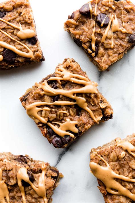 Peanut Butter Banana Chocolate Chip Oatmeal Bars - Sally's Baking Addiction