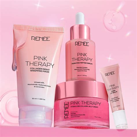 RENEE Pink Therapy Anti-Aging Skincare Combo With Lip Balm – Renee ...