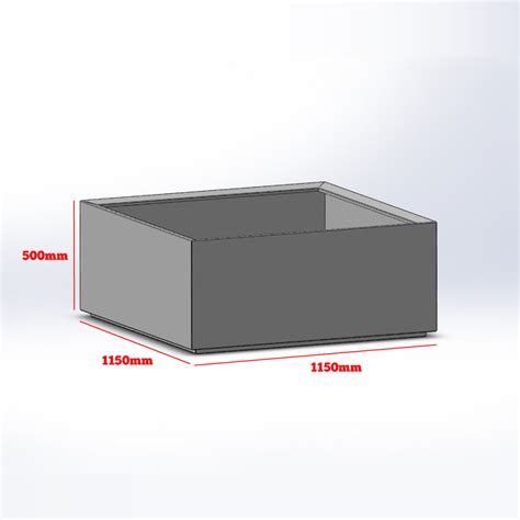 Stainless Steel Planter Trough | Commercial Grade, Made in UK