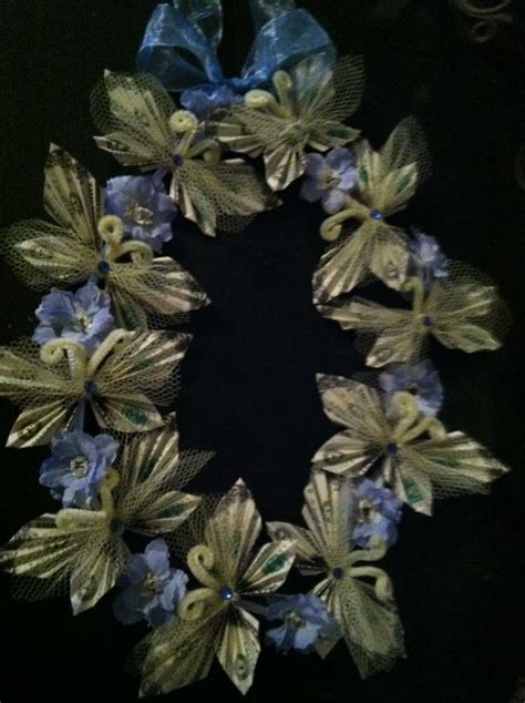 Butterfly Money Lei Tutorial 的图像结果