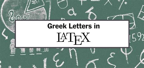 [The Right Way] How to Typeset Greek Letters in LaTeX - Test Pinoy