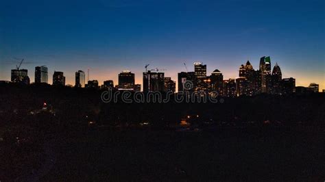 Atlanta Skyline from Midtown during Sunset Editorial Photo - Image of ...