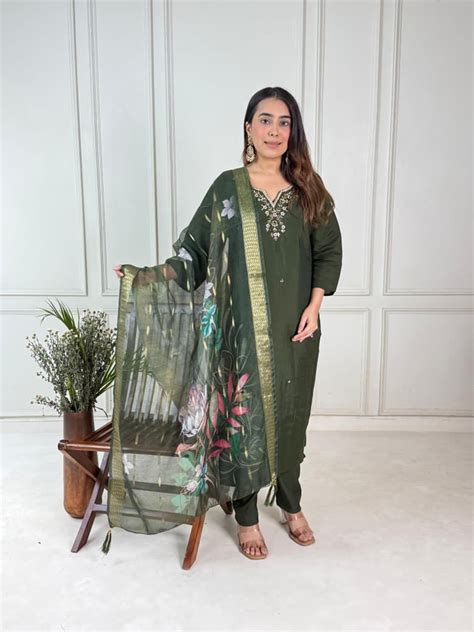 Naisha K 287 Casual Wear Roman Kurti Set Collection