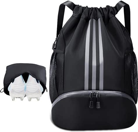 Angju Soccer Bag Soccer Backpack with Ball Compartment Soccer Ball Bag ...