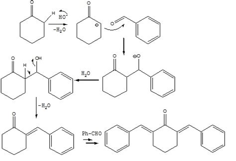 苯甲醛和环己酮合成2-6-二苄叉基环己酮反应机理_百度知道