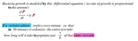 Image result for Bacteria Math Compound Continuously Equations