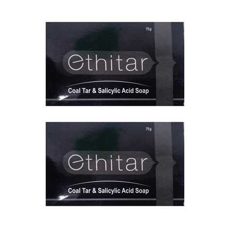 Ethitar Coal Tar Soap 75g | Best Coal Tar Soap in India - Cureka