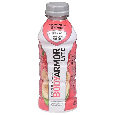Amazon.com: BodyArmor, Lyte Strawberry Banana Sports Drink, 16 Ounce ...