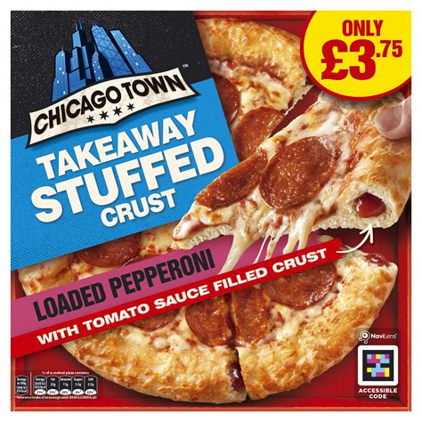 PM 3.75 Chicago Town Stuffed Crust Takeaway Double Pepperoni Pizza ...
