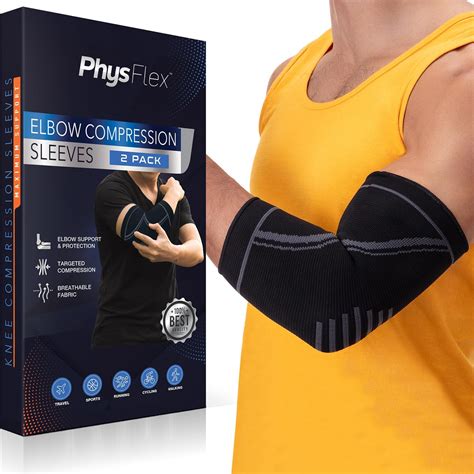 Amazon.com: Copper Elbow Brace Compression Sleeve for Pain Relief Men ...