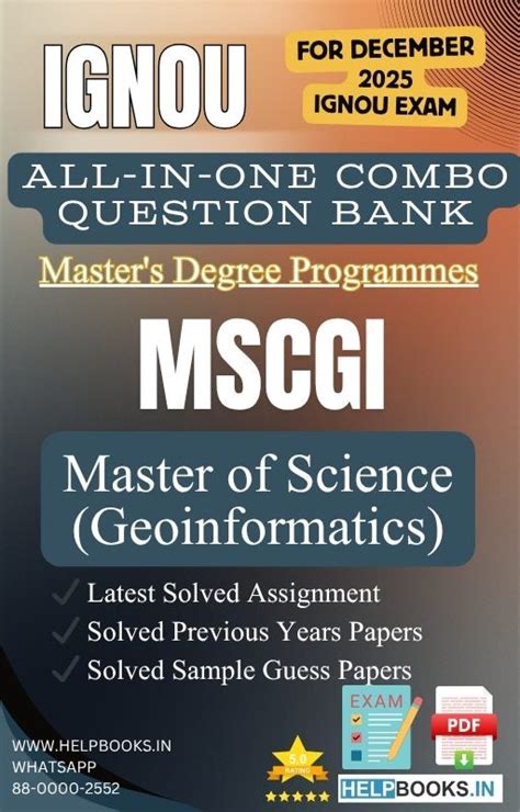 MSc Geoinformatics – MSCGI IGNOU Study Pack | Solved PYQs, Guess Papers ...