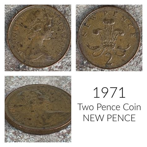 1971 New Pence Coin , Two Pence 1971 From the United Kingdom - Etsy