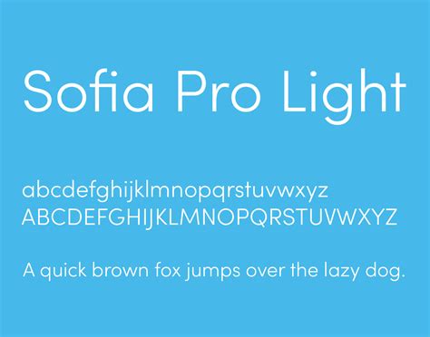 Sofia Pro Font Free Web This Typeface Has Eight Styles And Was ...