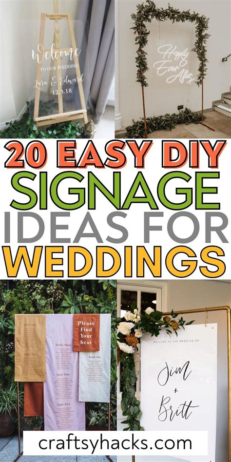 20 Creative DIY Wedding Sign Ideas | Wedding signage diy, Wedding signs ...