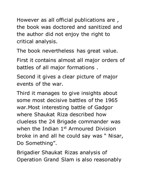 The pakistan army war 1965 | DOCX