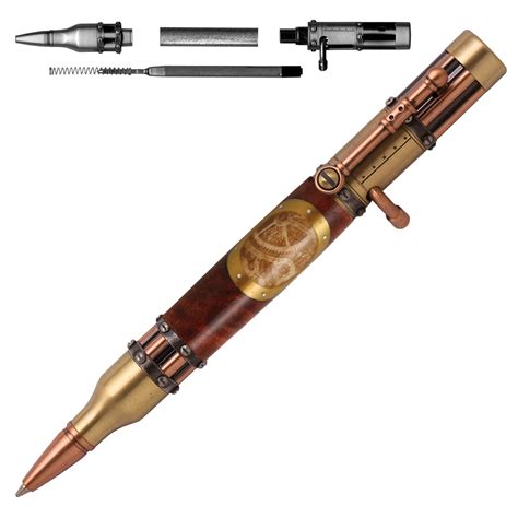Steampunk Bolt Action Pen Kit - Black Forest Wood Co.