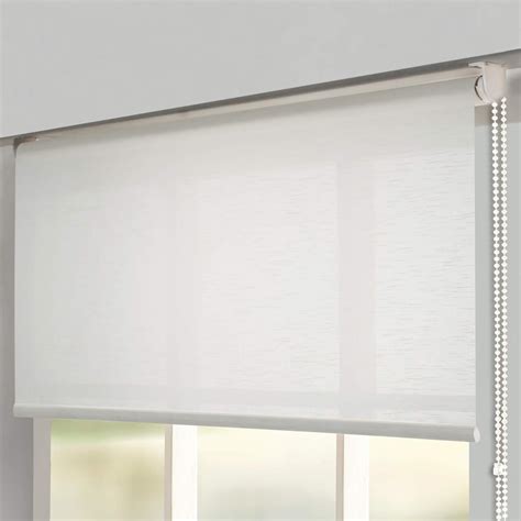 Buy DECO WINDOW Off-White Sheer Roller Blind - 45x84 from Deco Window ...
