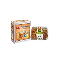 Mr UNCLE PUNJABI ATTA BISCUITS (800 gm) + FRUIT CAKE (200 gm) Pack of 2 ...