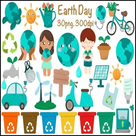 Recycling Clip Art {Earth Day Clip Art} - Earth Day craftivity 2024 ...