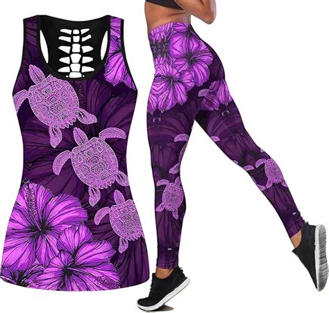 YX GIRL Dragon/Turtle Combo Outfit 3D Printed Leggings and Hollow Out ...