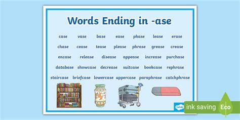 Words Ending in -ase Word Mat (teacher made) - Twinkl