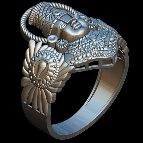 Balaji 3D Model Ring - Religious Jewelry Design