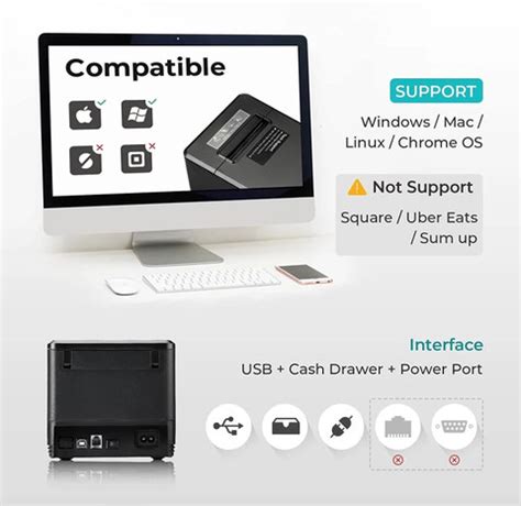ATPOS AT-301 80mm (3 Inch) POS Thermal Receipt Billing Printer | USB ...
