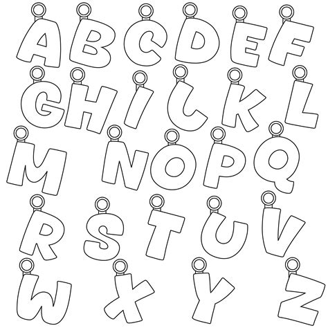 Big Alphabet Stencils - 10 Free PDF Printables | Printablee