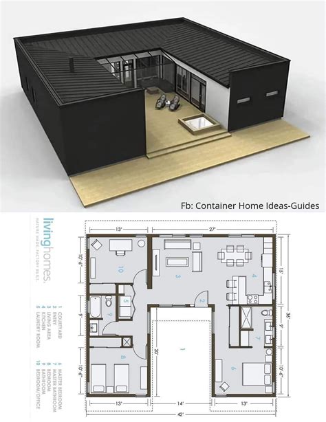 4 bedroom shipping container home plans | Small house blueprints ...