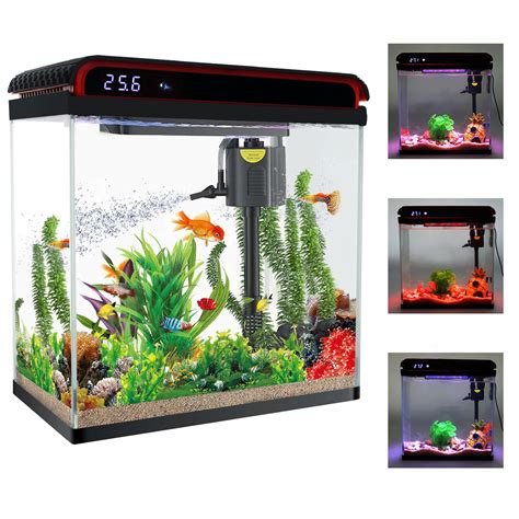 Snapklik.com : Betta Fish Tank, 5 Gallon Fish Tank Glass Small Aquarium ...