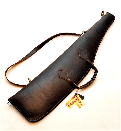 Hunting Leather Rifle Case , Hand Made, Orginal Gift , Genuine Leather ...