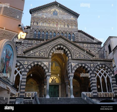 The beautiful and iconic St Andrew Cathedral(Cathedral of Amalfi)in ...