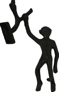 ManorHouse Monkey Hanging Wall Décor 3D 12 inches Decorative Showpiece ...