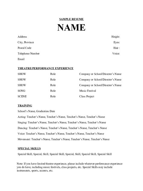 Image result for Sample Resume Form