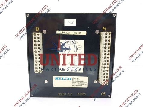 SELCO M4700 ALARM INDICATOR PANEL M4700-00 418781 | United Marine Services
